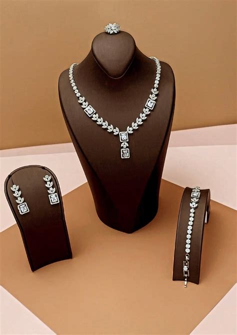 Buy CAROLINE Jewelry Set, Necklace, Bracelet, Earrings and Ring | Ellee ...