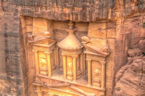 Al Khazneh Tomb Also Called Treasury at Petra, Jordan Stock Image ...