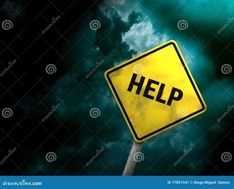 sign stock image image  depression phobias sickness