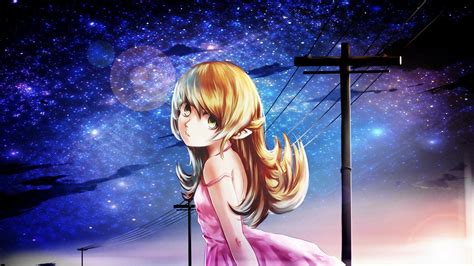 Anime Girl Night Sky Wallpapers - Wallpaper Cave