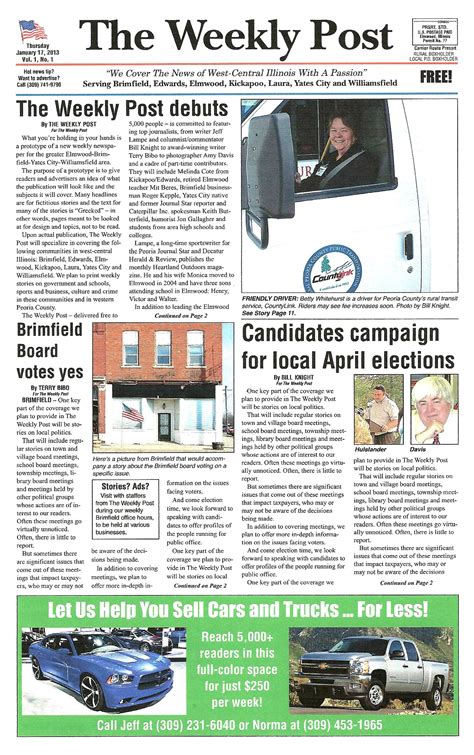 Former Journal Star reporters start new weekly newspaper | The Peoria