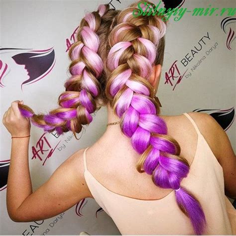 Как вплести канекалон в волосы | Long hair designs, Festival hair ...