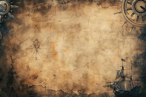 Nautical pirate themed grunge background | Premium AI-generated image