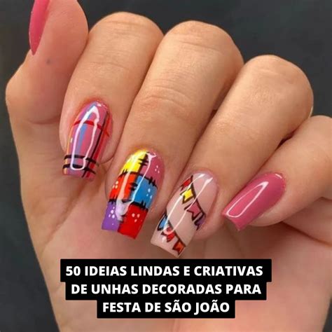 Unhas Para O São João - Festa de São João 2023: 50 Opções de Unhas Incríveis para Você Arrasar!