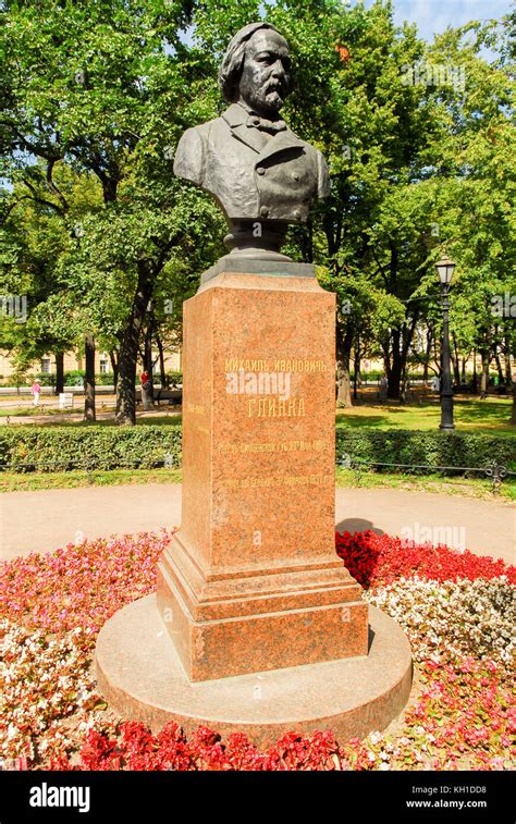 Monument of Mikhail Ivanovich Glinka in Alexander Garden,1804 - 1857 ...
