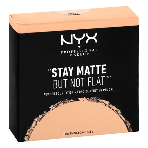 nyx stay matte   flat powder foundation natural shop face