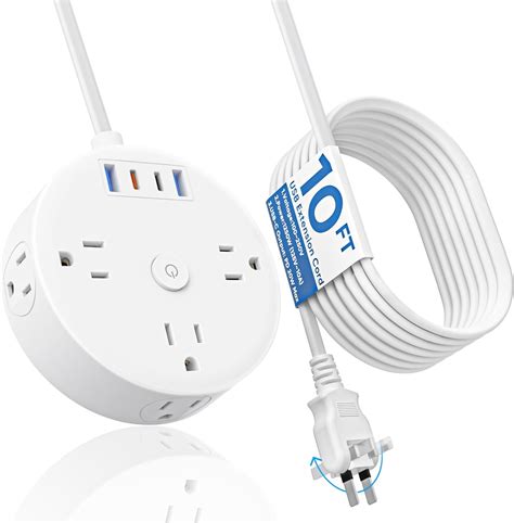 pd   prong power strip fast charging surge protector  prong