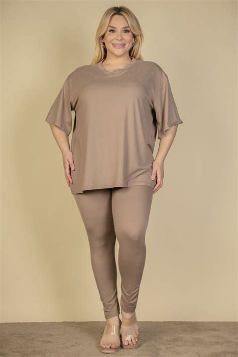 size oversized  shirt leggings set  size comfortable