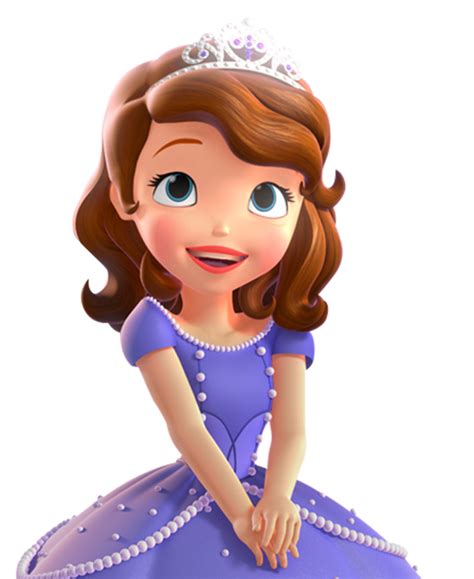 Sofia The First Cartoon Princess in Royal Attire Free PNG