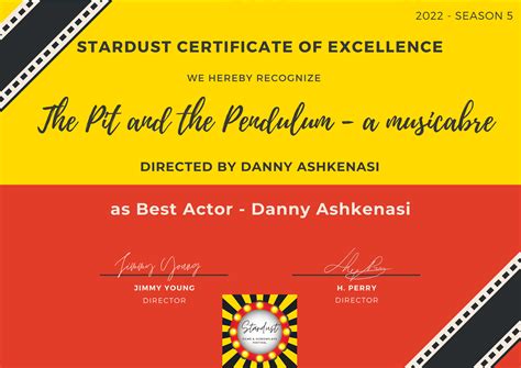 P&P’s STARDUST BEST ACTOR AWARD | Notes from a Composer