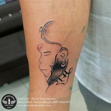 Lord Hanuman tattoo . Tattoo by #inktooharsh | Tattoos, Tiny tattoos ...