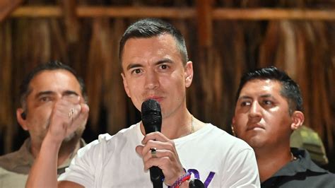 Daniel Noboa, Ecuador's president-elect, vows to tackle inflation and crime