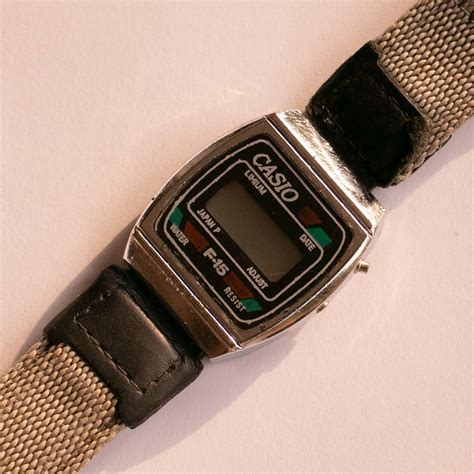 Casio Lithium F-15 Date Watch | 80s Vintage Quartz Casio Watch ...