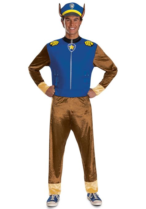 Classic Paw Patrol Men's Chase Costume | Paw Patrol Costumes