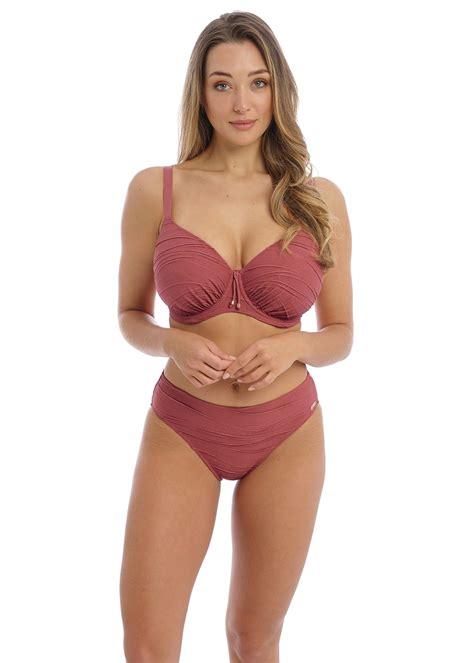 Fantasie Beach Waves Bandeau Full-Cup Bikini-Tankini-Persian-Rose