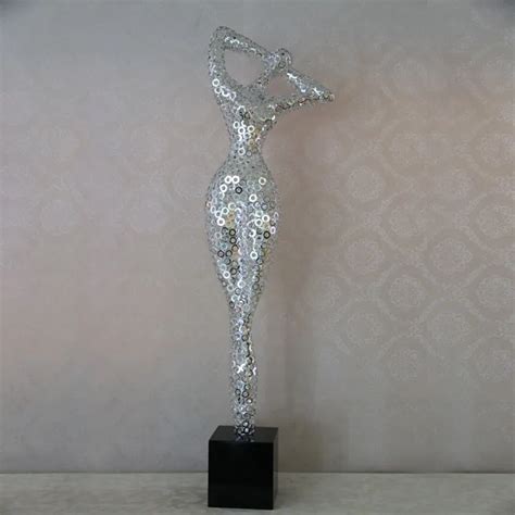 Modern abstract art sculpture home decoration human body stainless ...