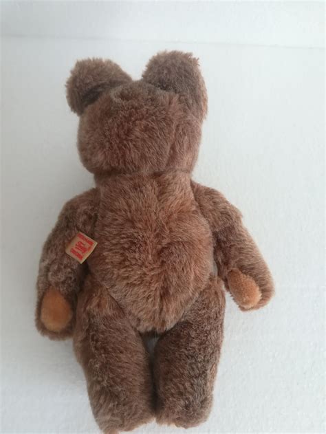 Vintage Hermann Teddy Bear With Open Mouth / West Germany / Brown