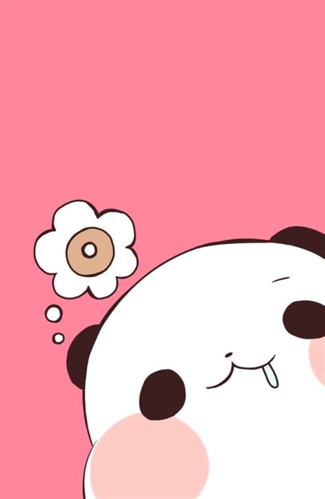 Cute Pink Panda Wallpaper
