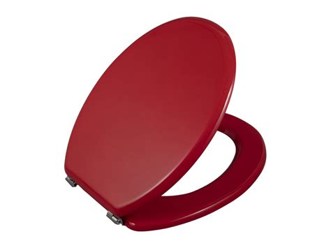 Red Elongated Toilet Seat Cover - Velcromag