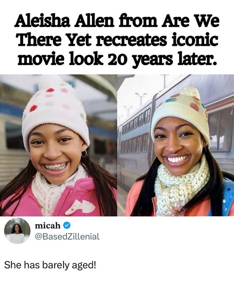 Our - Aleisha Allen from Are We There Yet recreates iconic movie look