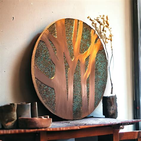Rustic Copper Wall Art | Farmhouse Decor | Handmade Copper Artwork