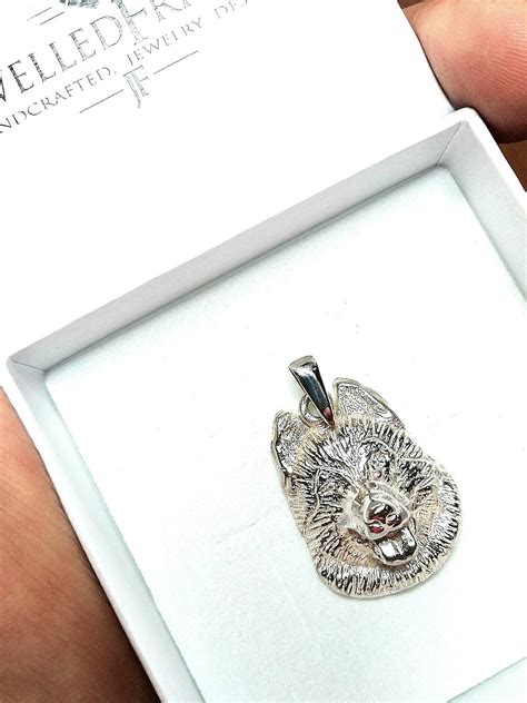 Siberian Husky Jewelry Pendant Sterling Silver Dog Jewelry Necklace