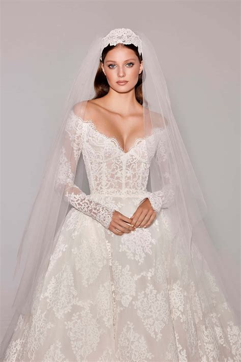 Download Caption: Elegant Bride in Gorgeous Wedding Dress Wallpaper