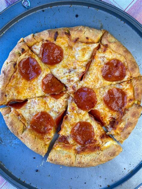 Homemade Stuffed Crust Pizza - Plowing Through Life