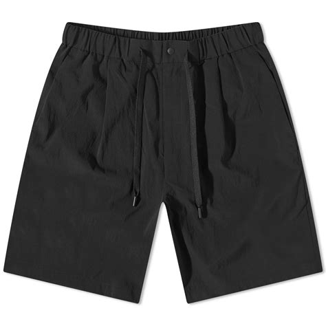 snow peak breathable quick dry shorts black