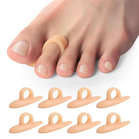 4 Pairs/8 Pcs Gel Hammer Toe Crest Cushions, Corrector Crests Relieve
