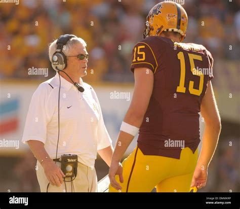 October 31, 2009: Coach Dennis Erickson and Arizona State quarterback ...