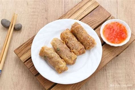resep dimsum lumpia kulit tahu bisa dikukus  digoreng