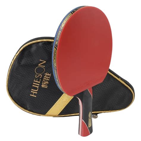 Raquetes De Tenis De Mesa Profissional - Raquete de Tênis de Mesa Profissional Huieson 5 Estrelas com case preta ...