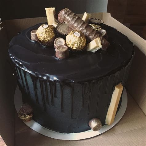 All Black Birthday Cakes