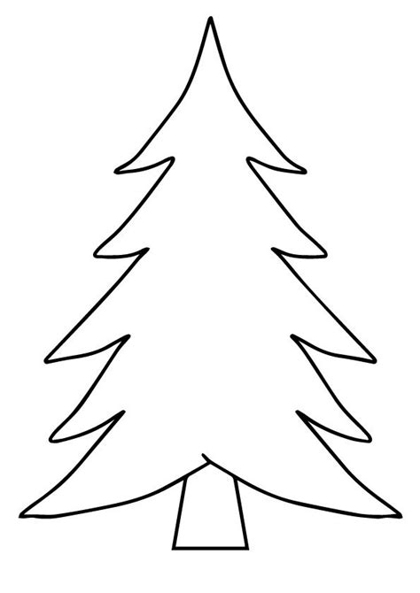 Coloring Page | Christmas tree template, Christmas tree coloring page
