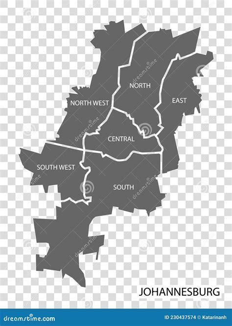 High Quality Map of Johannesburg is a City of South Africa, with