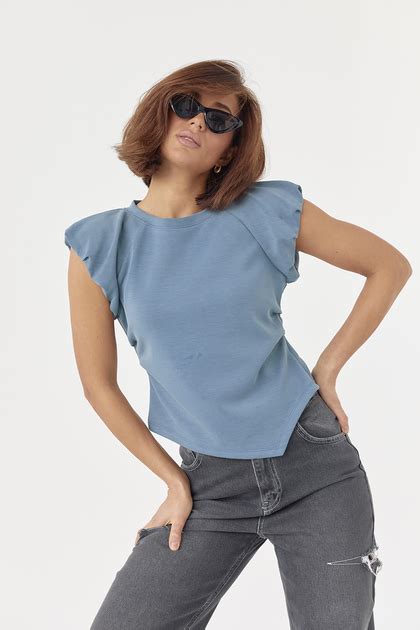 Женская футболка с пышными рукавами, Casual Chic - серый цвет, M от ...