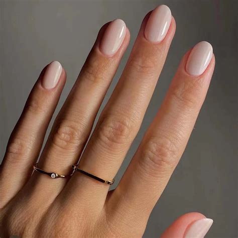 Simple milky white nails – Artofit