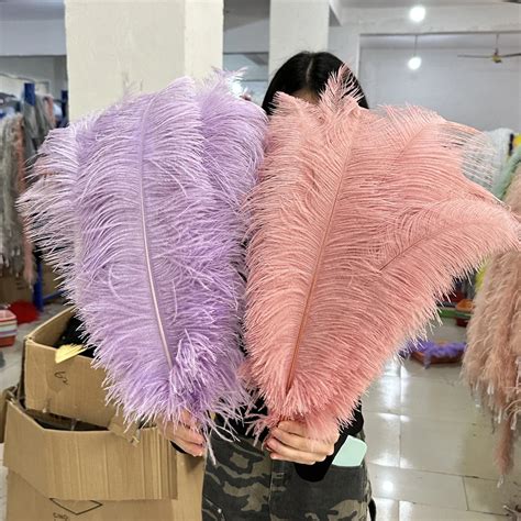 Натуральные страусиные перья 10 шт., Yueli feathers | AliExpress