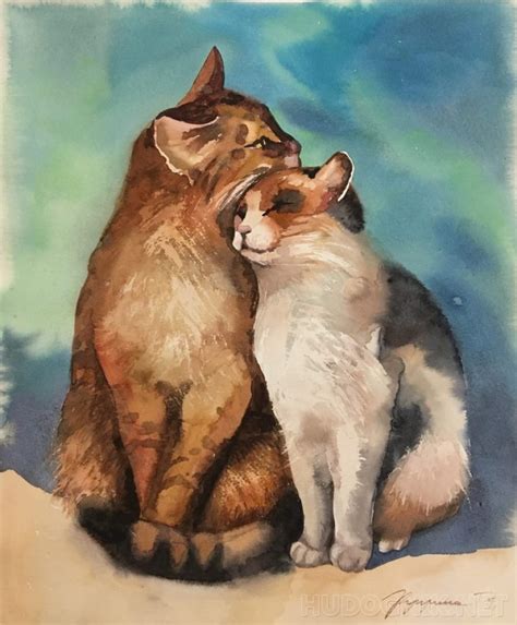 Картина Коты.. Размеры: 34x40, Год: 2021, Цена: 7000 рублей Художник ...