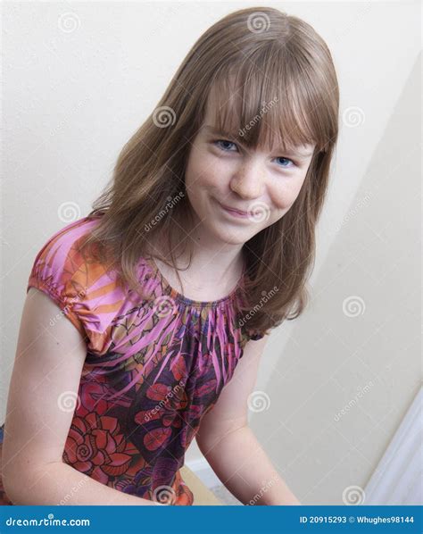 smiling preteen girl   piano stock image image  female piano