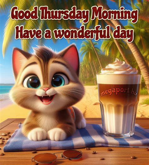 Good Thursday Morning, Have a wonderful day | Képeslapok, animált GIF ...