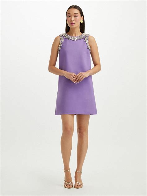vestidos morados elegantes cortos - Fashion Professional