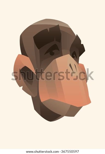 Sad Monkey Face Stock Vector (Royalty Free) 367550597 | Shutterstock