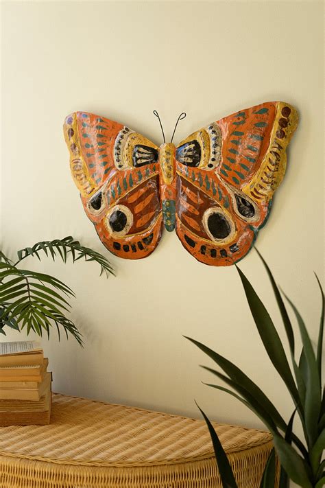 Painted Metal Butterfly Wall Art – River Chic Designs