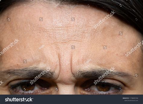 close woman frowned face stock photo  shutterstock