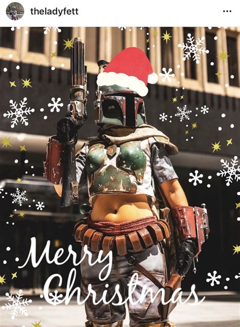 Merry Christmas from the Lady Fett on Instagram!! : r/bobafett