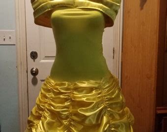 Belle Yellow Dress - Etsy