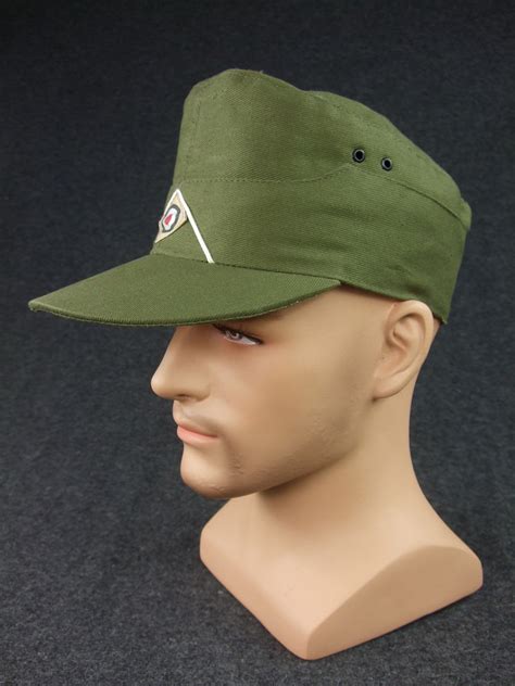 wwii german dak field cap em green hikimilitariashop