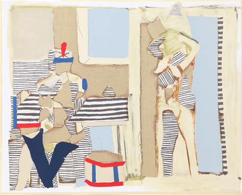 Conrad Marca-Relli 1 - Woman in Shower, Abstract Lithograph by Conrad